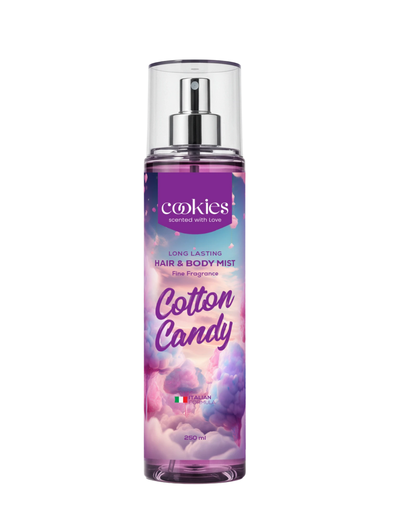 معطر للشعر والجسم برائحة حلوى القطن، 250 مل