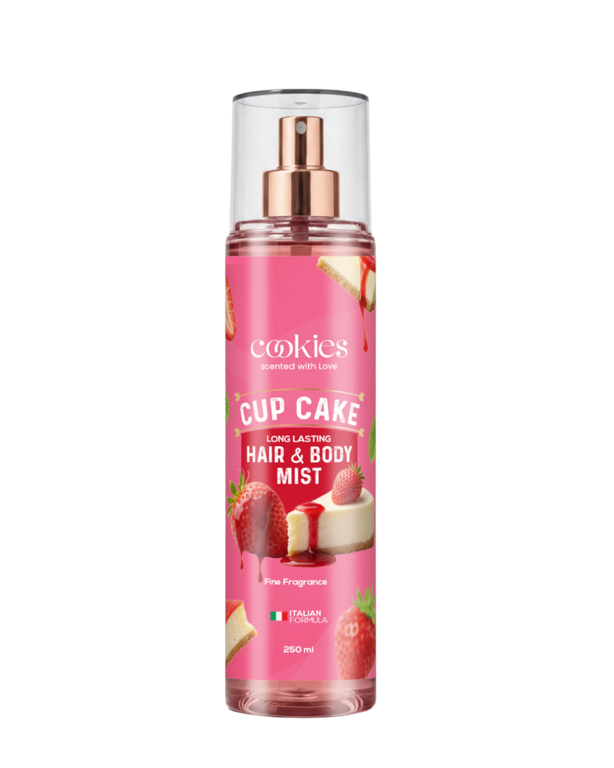 بخاخ للشعر والجسم بنكهة كب كيك، 250 مل
