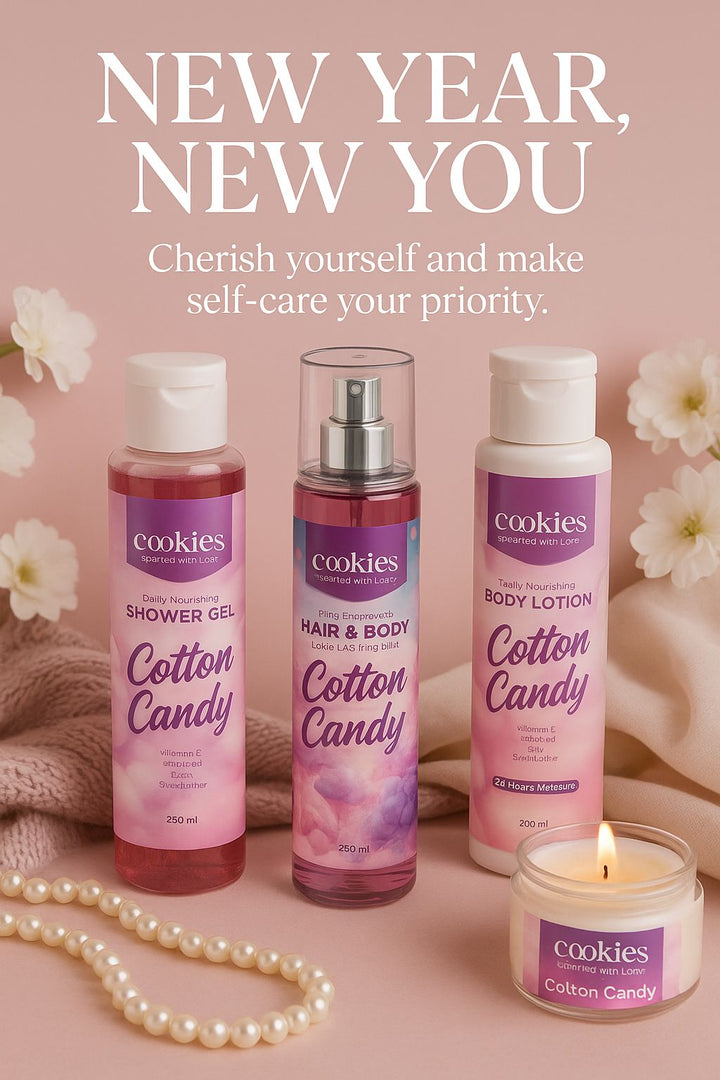 معطر للشعر والجسم برائحة حلوى القطن، 250 مل